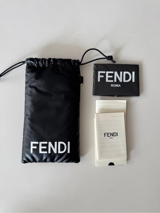 Fendi Accessories - NEW Fendi Black Logo Drawstring Sunglasses Glasses Case Pouch Authentic!